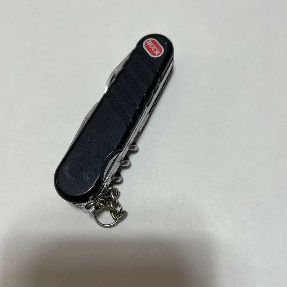 Wenger‎ SwissBuck Fishtale Knife Black Nylon Handle Buck Logo All Purpose Tool